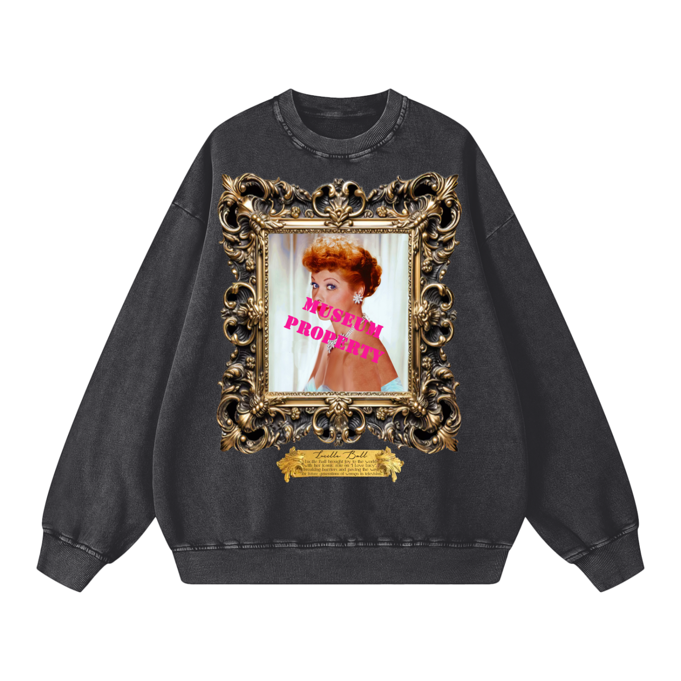 Acid Wash Oversize Sweatshirt - 360 GSM