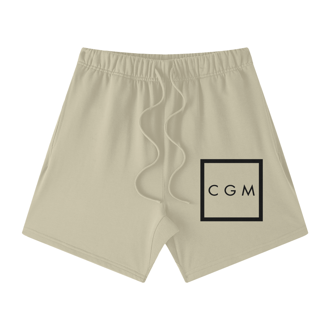 CGM Initials Box Logo Earth Tone Cotton Shorts