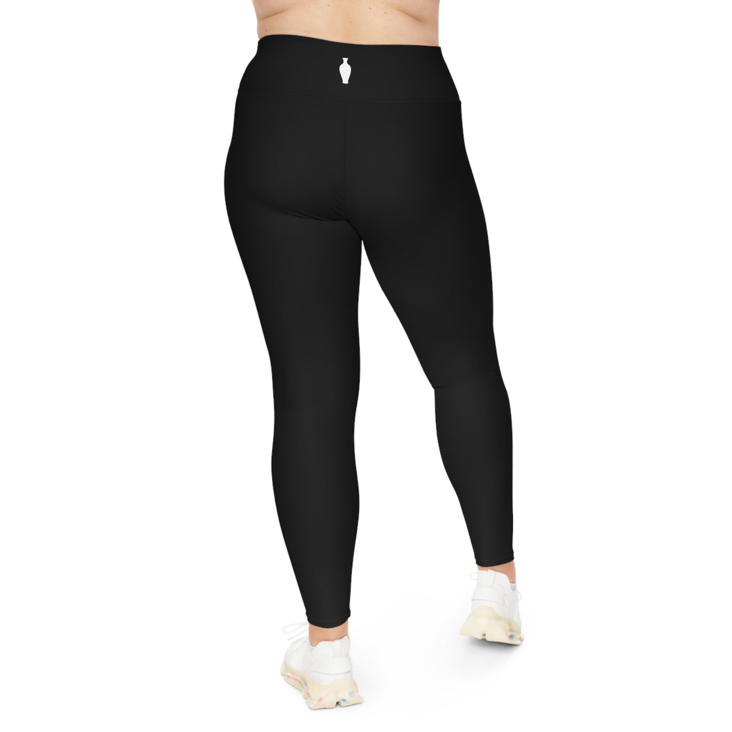 CGM Muse High Waisted Plus Size Leggings (Black)