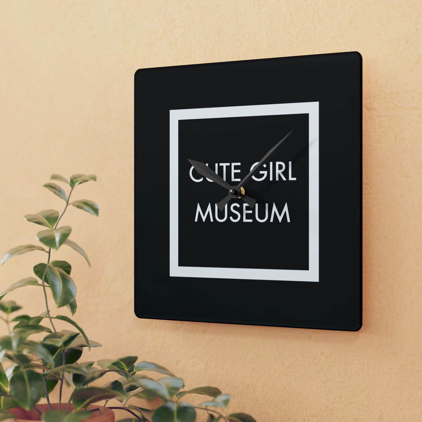 CGM Cute Girl Museum Box Logo Acrylic Wall Clock