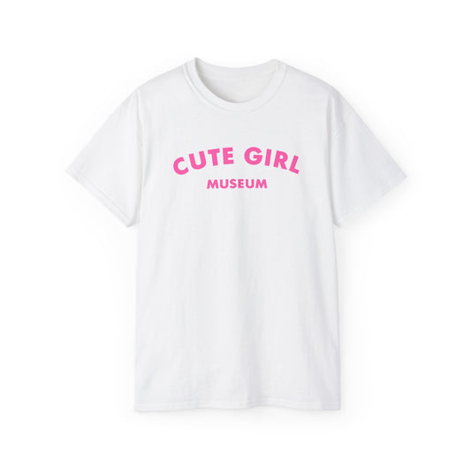 CGM Cute Girl Pink Arch Logo Classic Cotton Tee (S-5X)