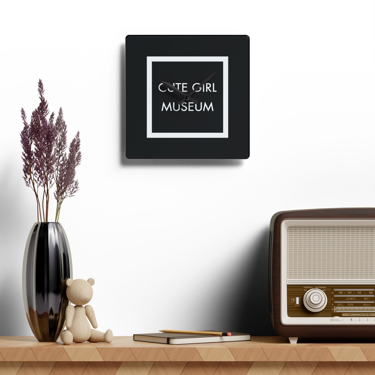 CGM Cute Girl Museum Box Logo Acrylic Wall Clock