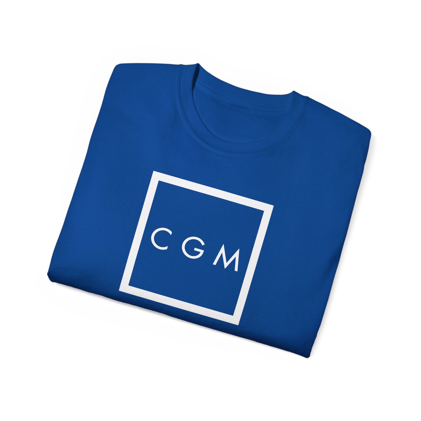 CGM Cute Girl Initials Box Logo Classic Cotton Tee (S-5X)