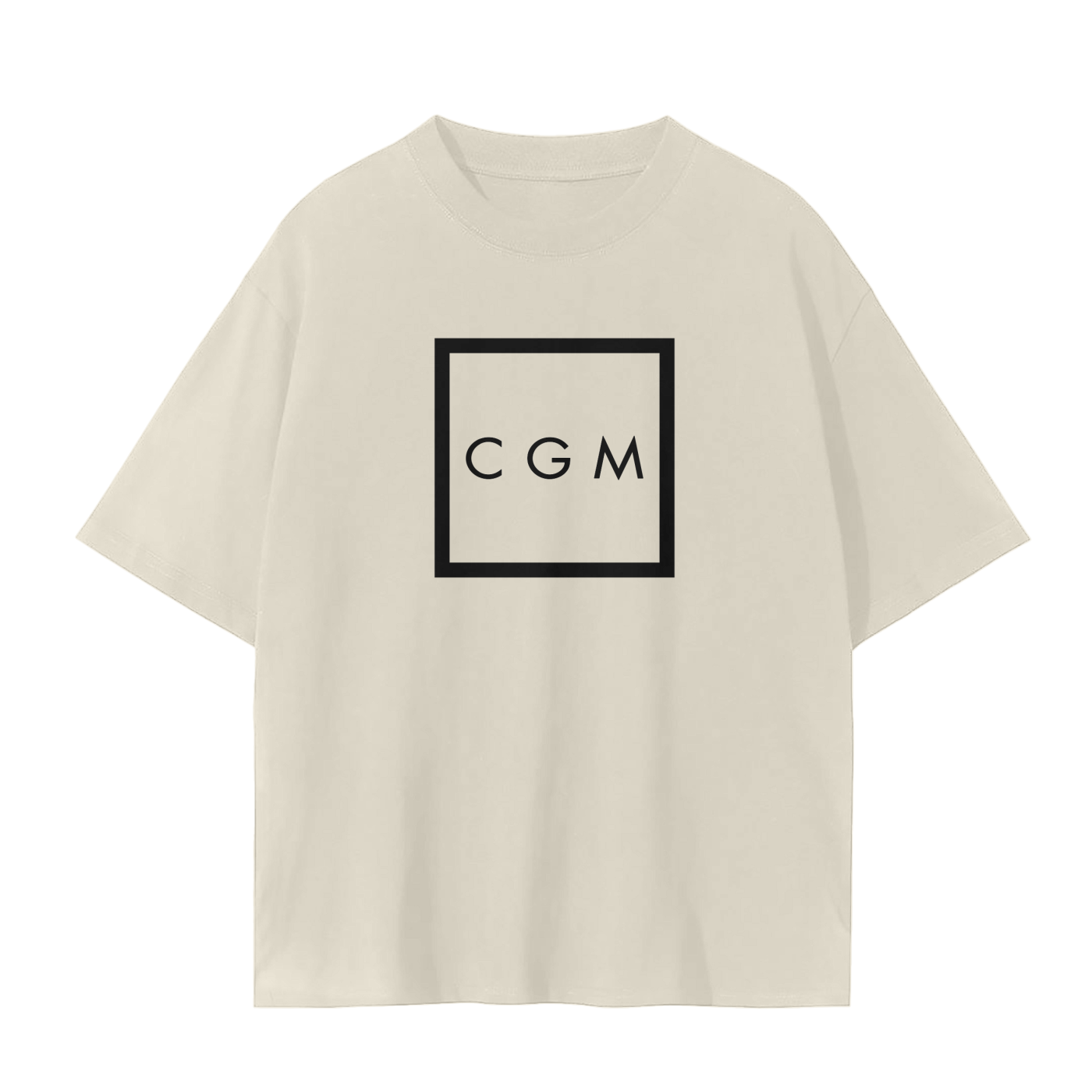 CGM Initials Box Logo Tee White