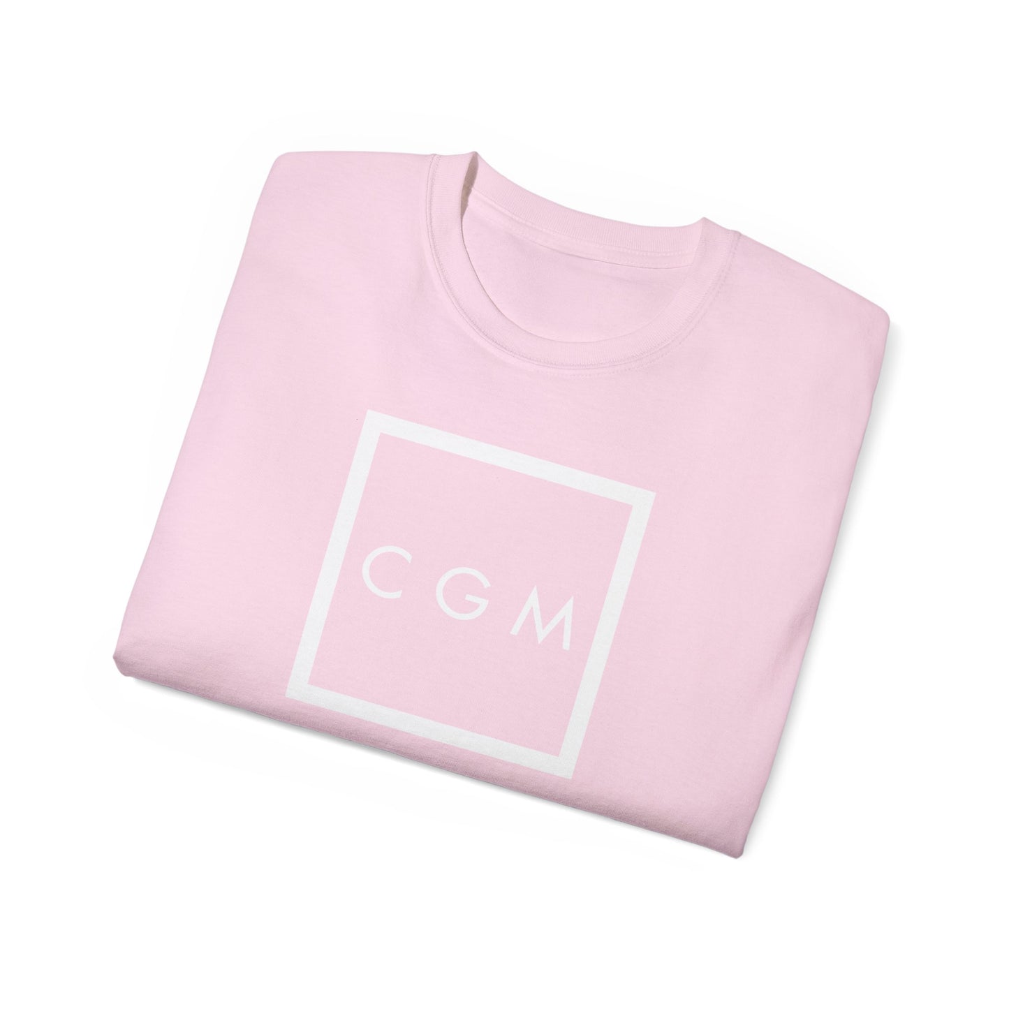 CGM Cute Girl Initials Box Logo Classic Cotton Tee (S-5X)
