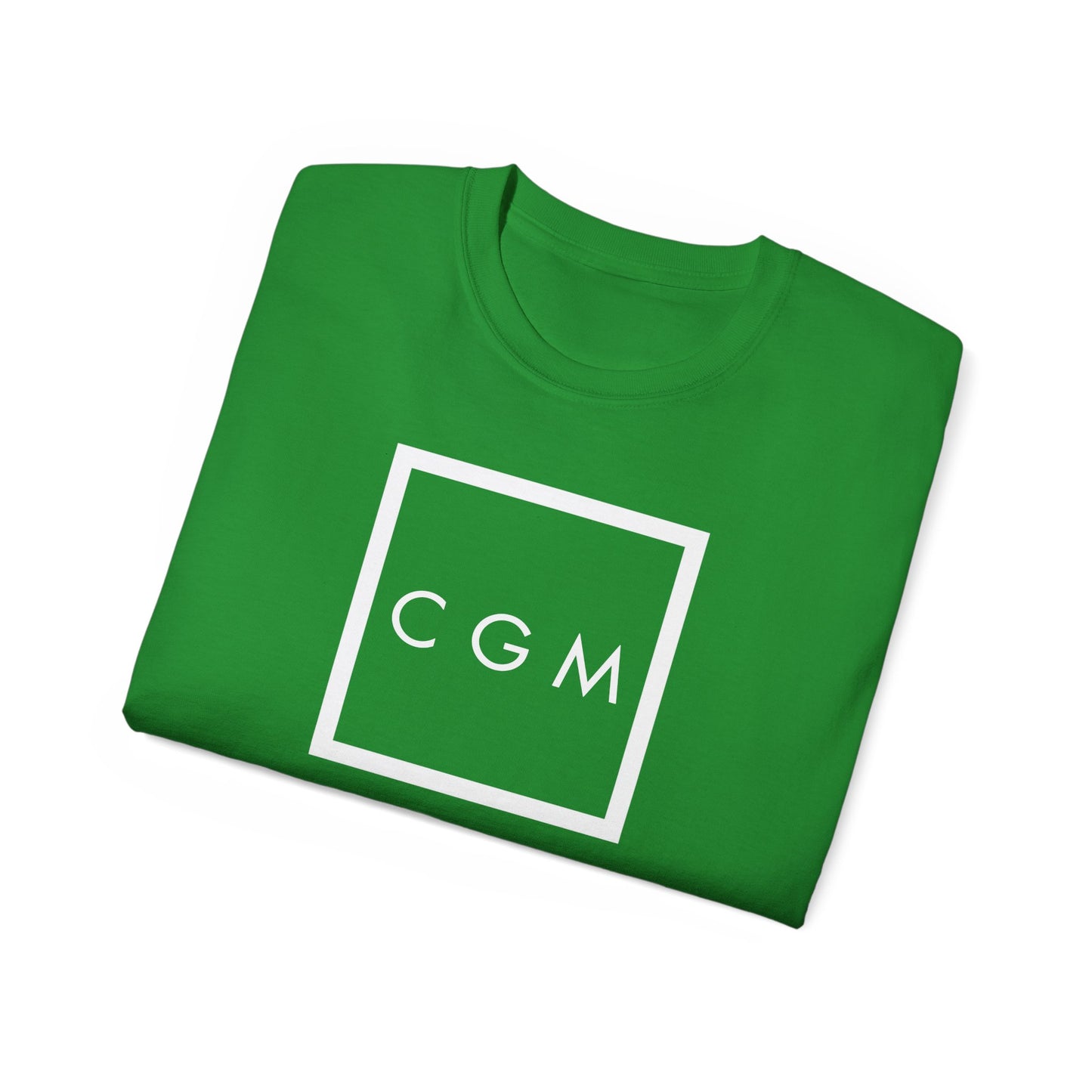 CGM Cute Girl Initials Box Logo Classic Cotton Tee (S-5X)