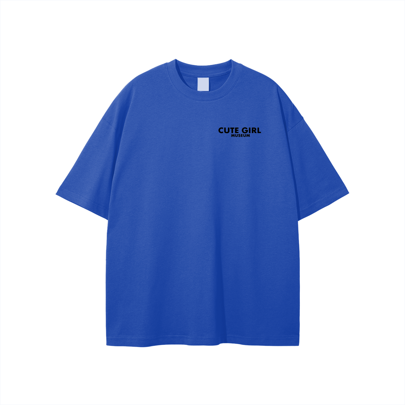 CGM Left Chest Logo Get Cute Tee White