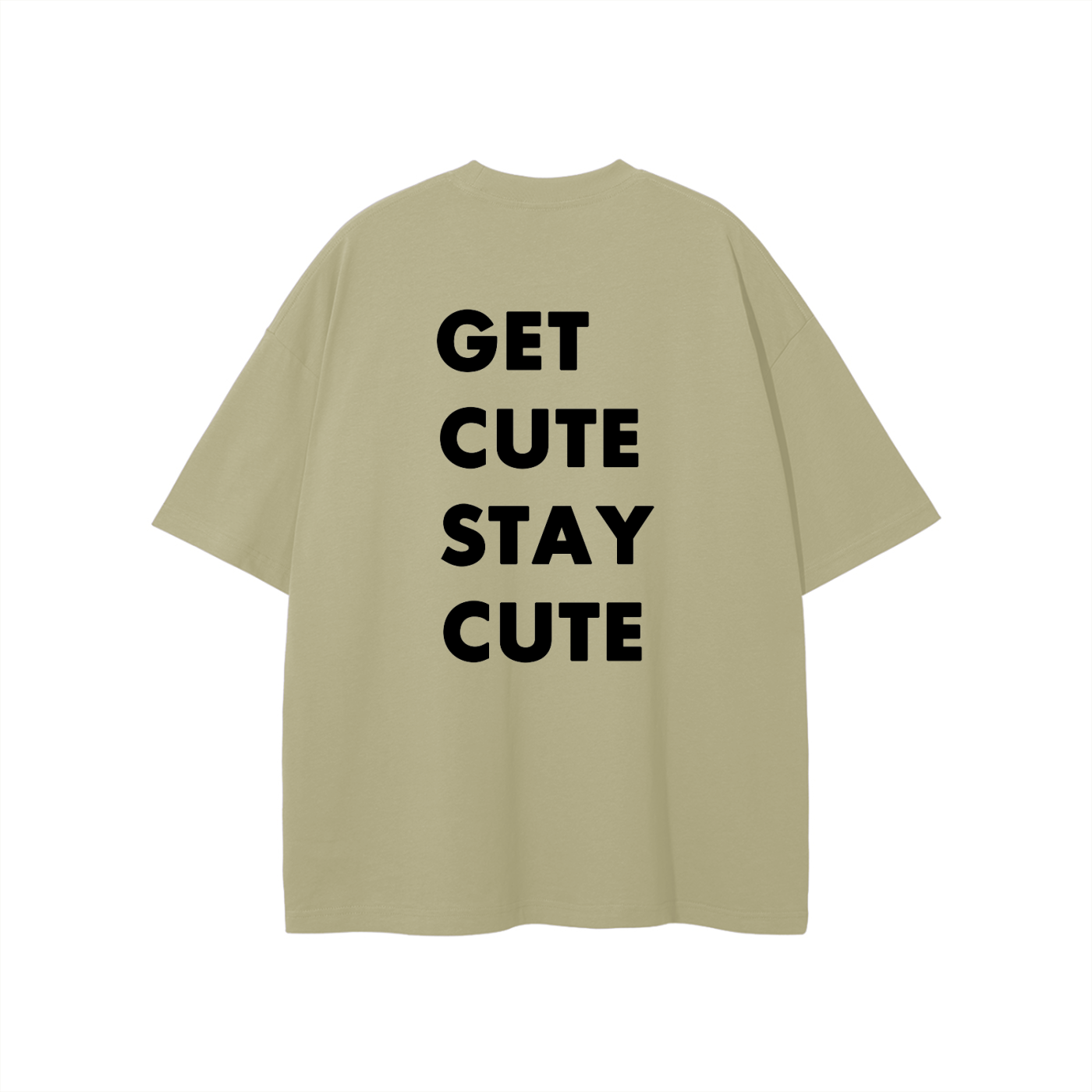 CGM Left Chest Logo Get Cute Tee White