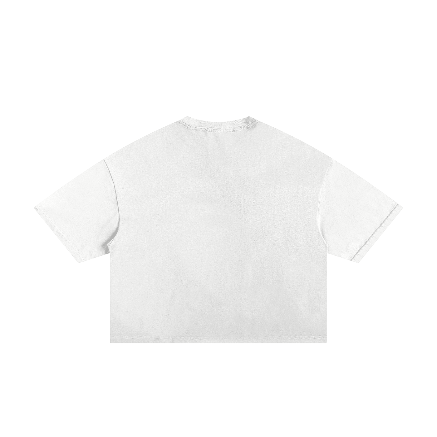CGM Cute Girl Arch Frayed Boxy Tee White
