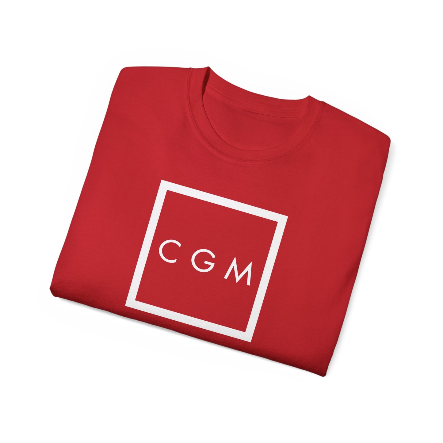 CGM Cute Girl Initials Box Logo Classic Cotton Tee (S-5X)