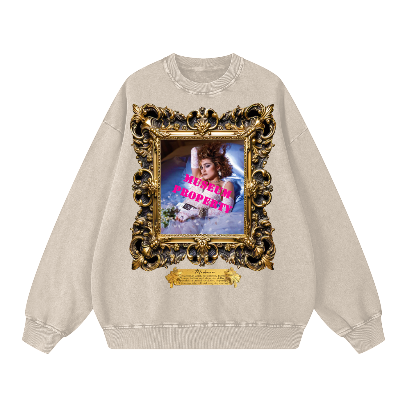 Acid Wash Oversize Sweatshirt - 360 GSM