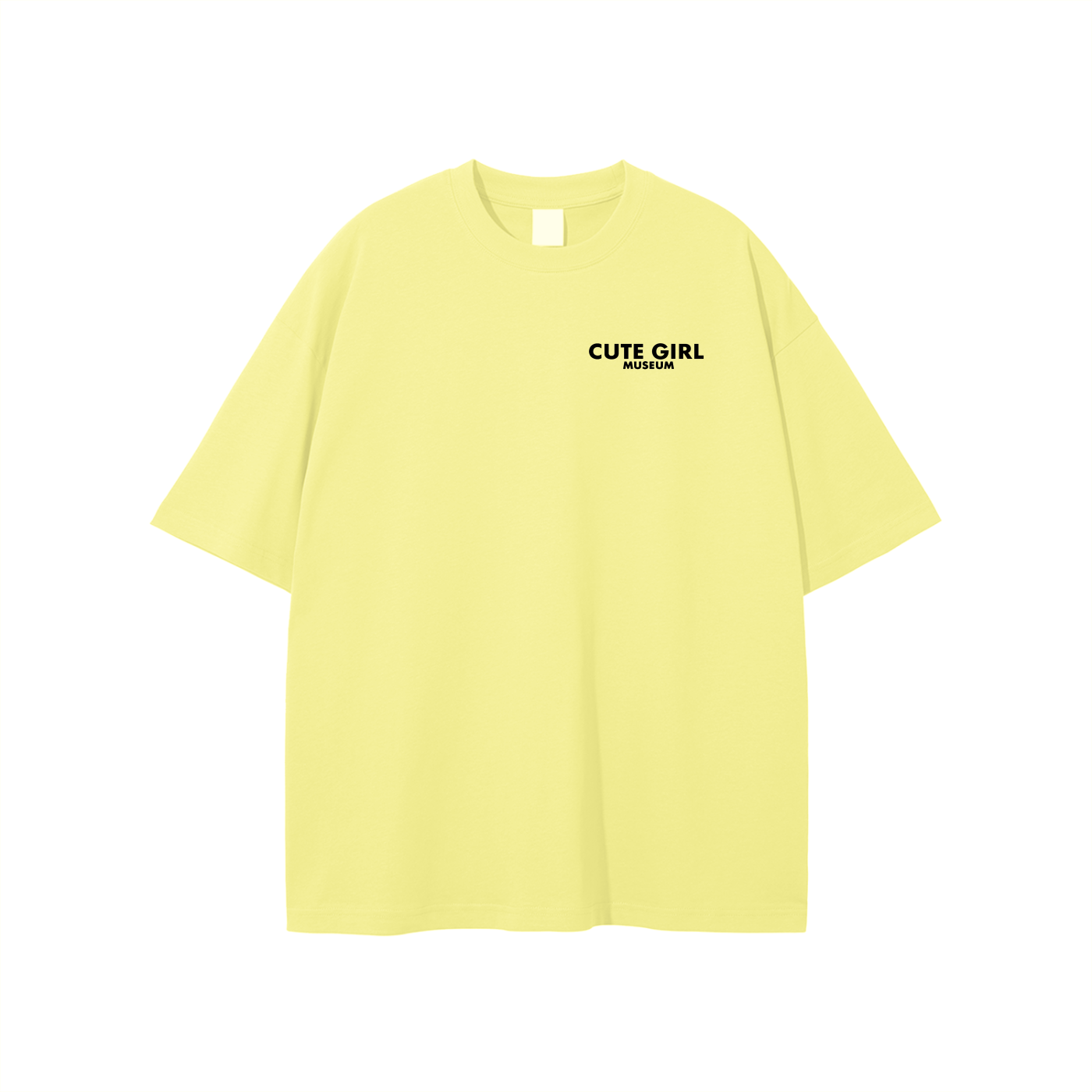 CGM Left Chest Logo Get Cute Tee White