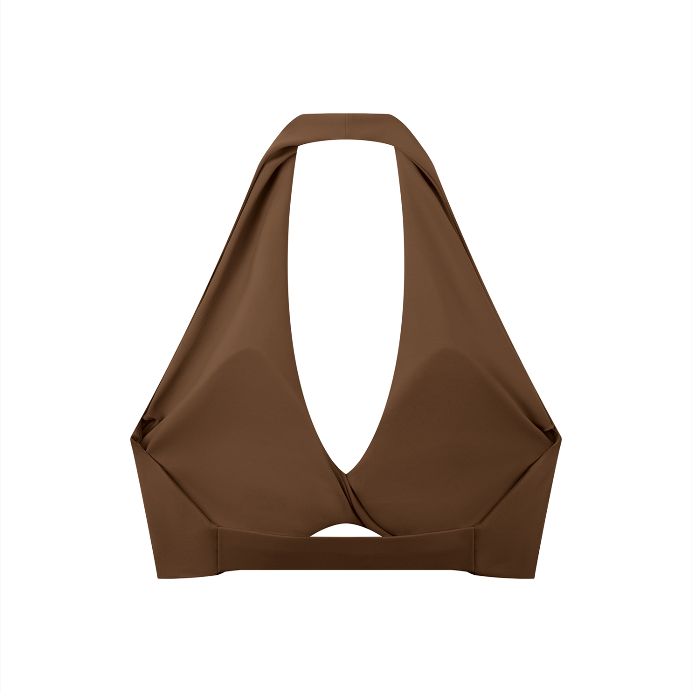 CGM Pleated Halter Sports Bra