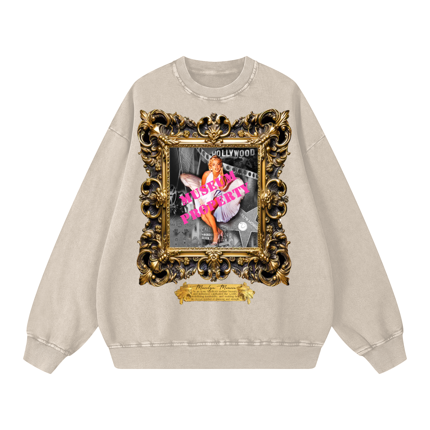 Acid Wash Oversize Sweatshirt - 360 GSM
