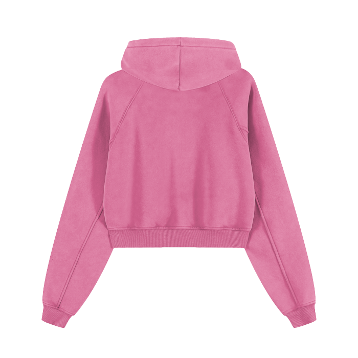 CGM Museum Logo Snow Washed Cropped Hoodie