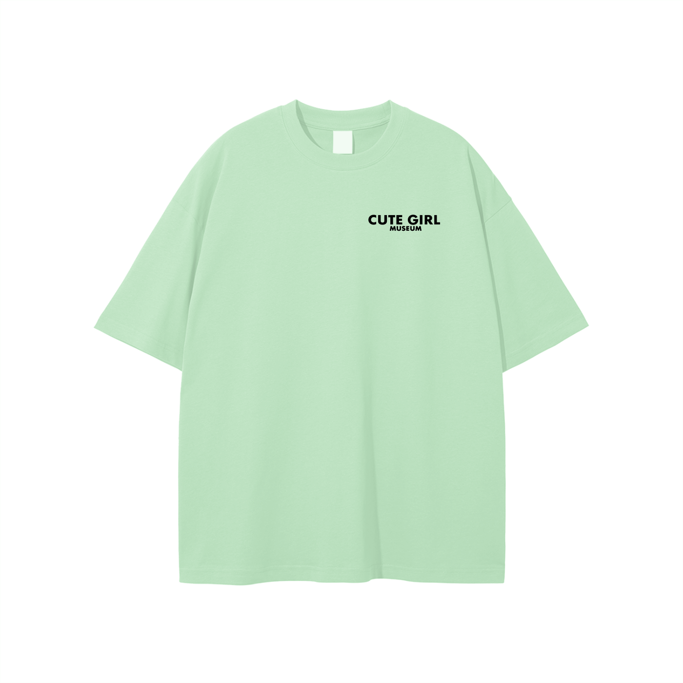 CGM Left Chest Logo Get Cute Tee White