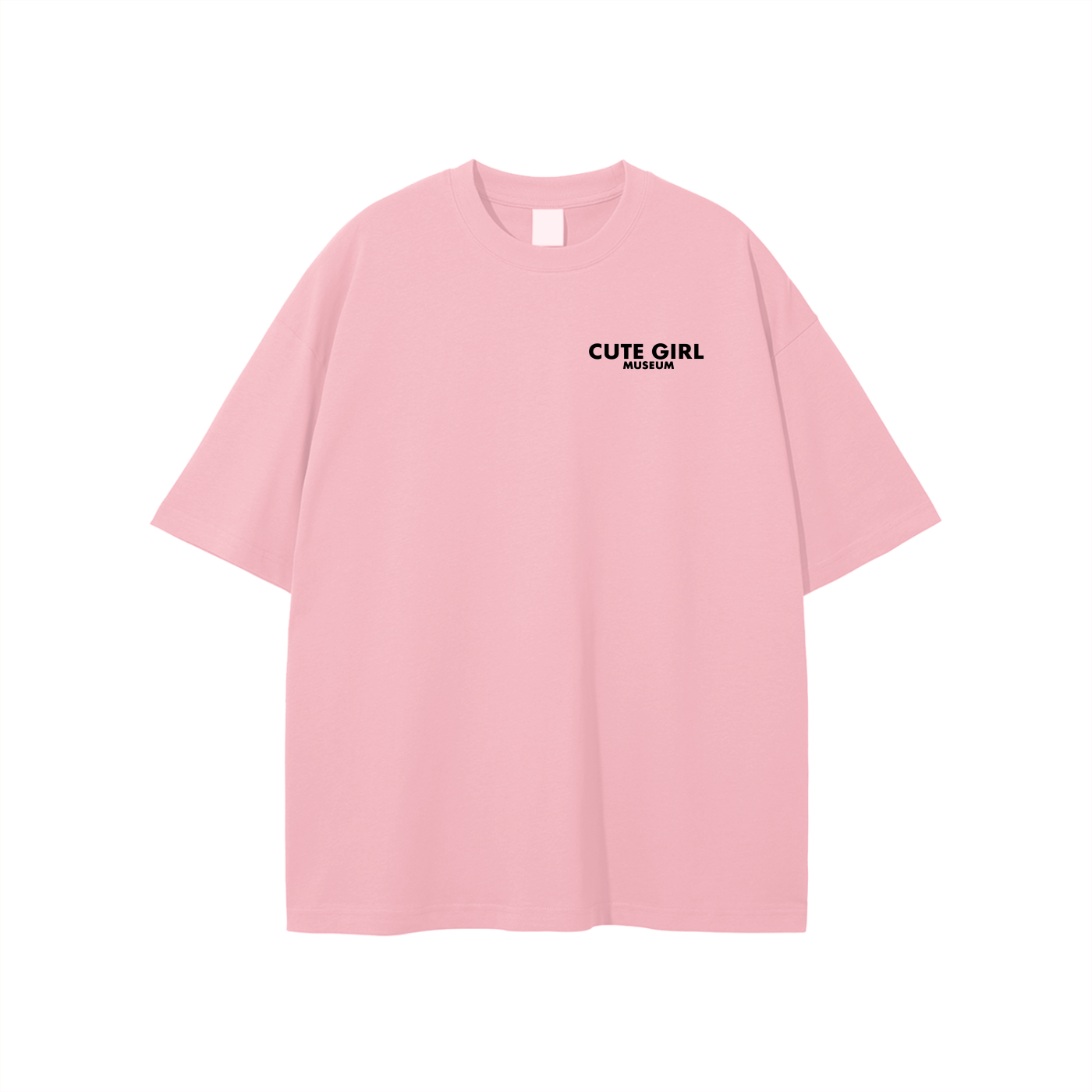 CGM Left Chest Logo Get Cute Tee White