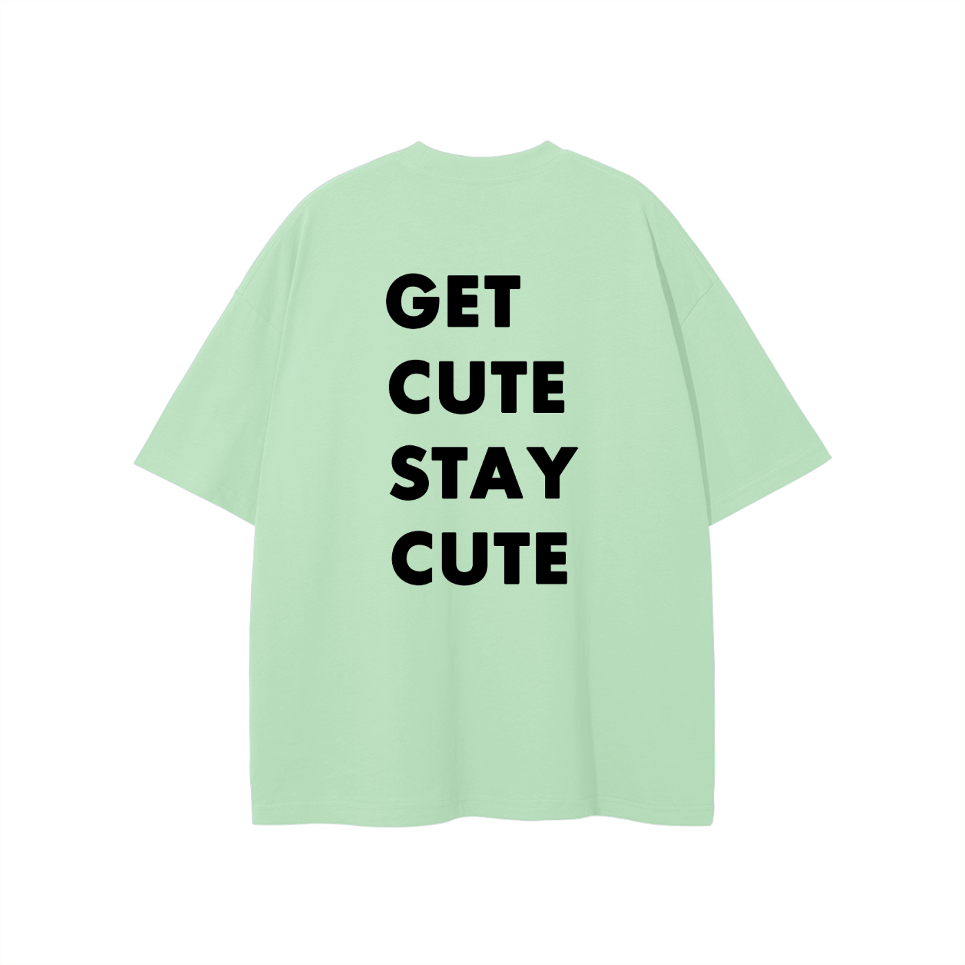 CGM Left Chest Logo Get Cute Tee White
