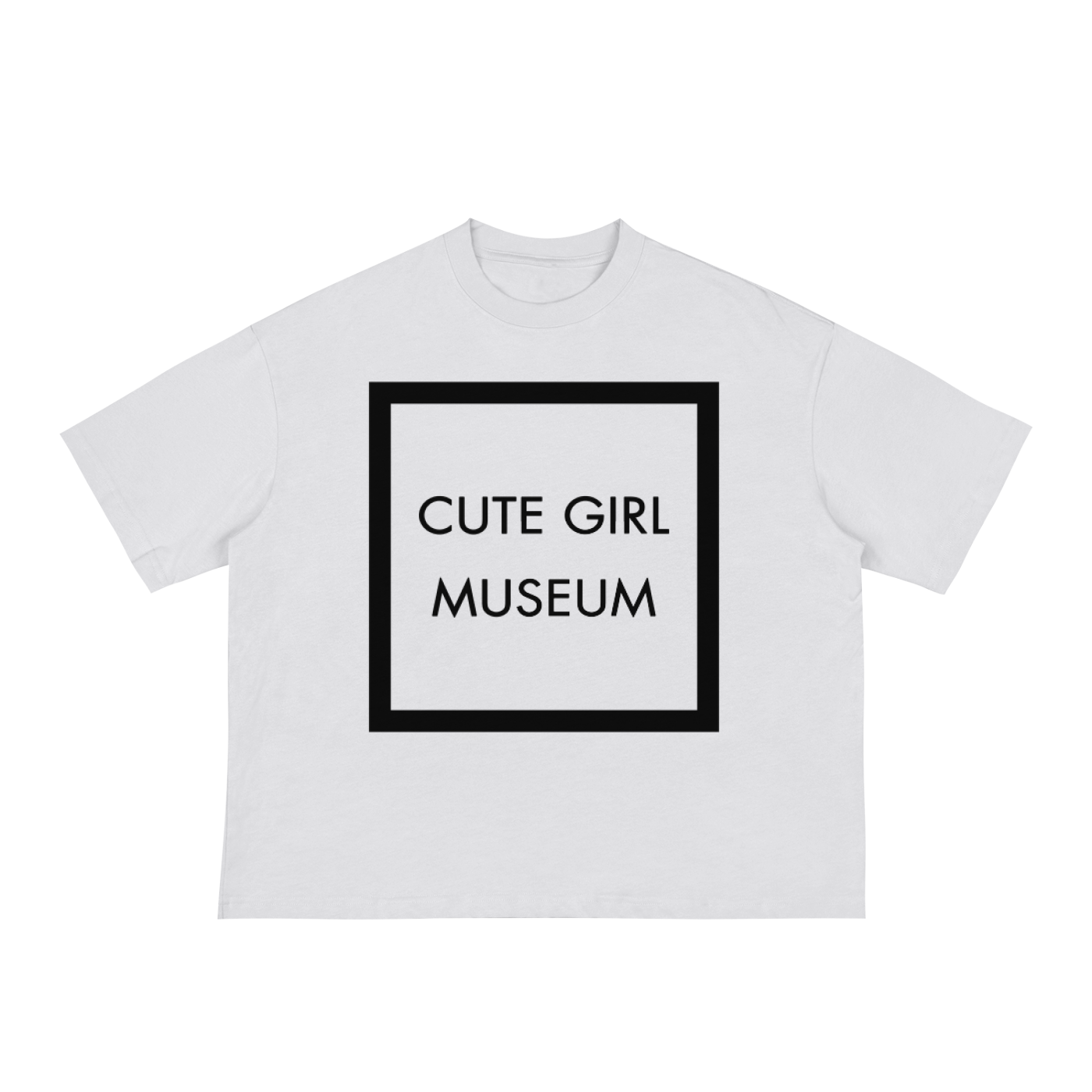 CGM Cute Girl Museum Box Logo Boxy Tee White