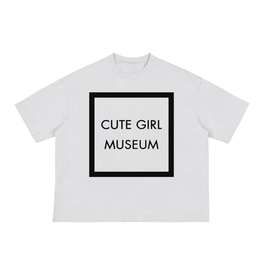 CGM Cute Girl Museum Box Logo Boxy Tee White