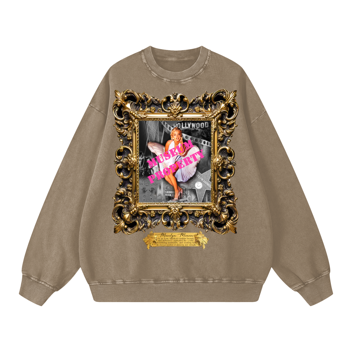 Acid Wash Oversize Sweatshirt - 360 GSM