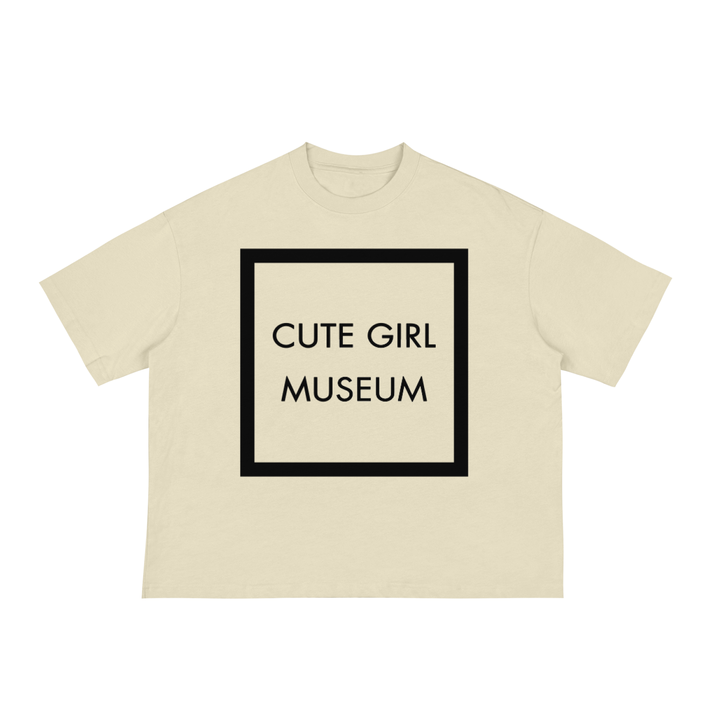 CGM Cute Girl Museum Box Logo Boxy Tee White