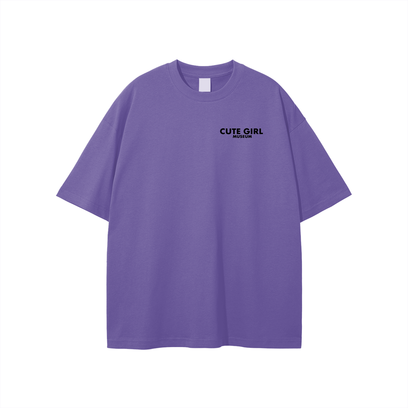 CGM Left Chest Logo Get Cute Tee White