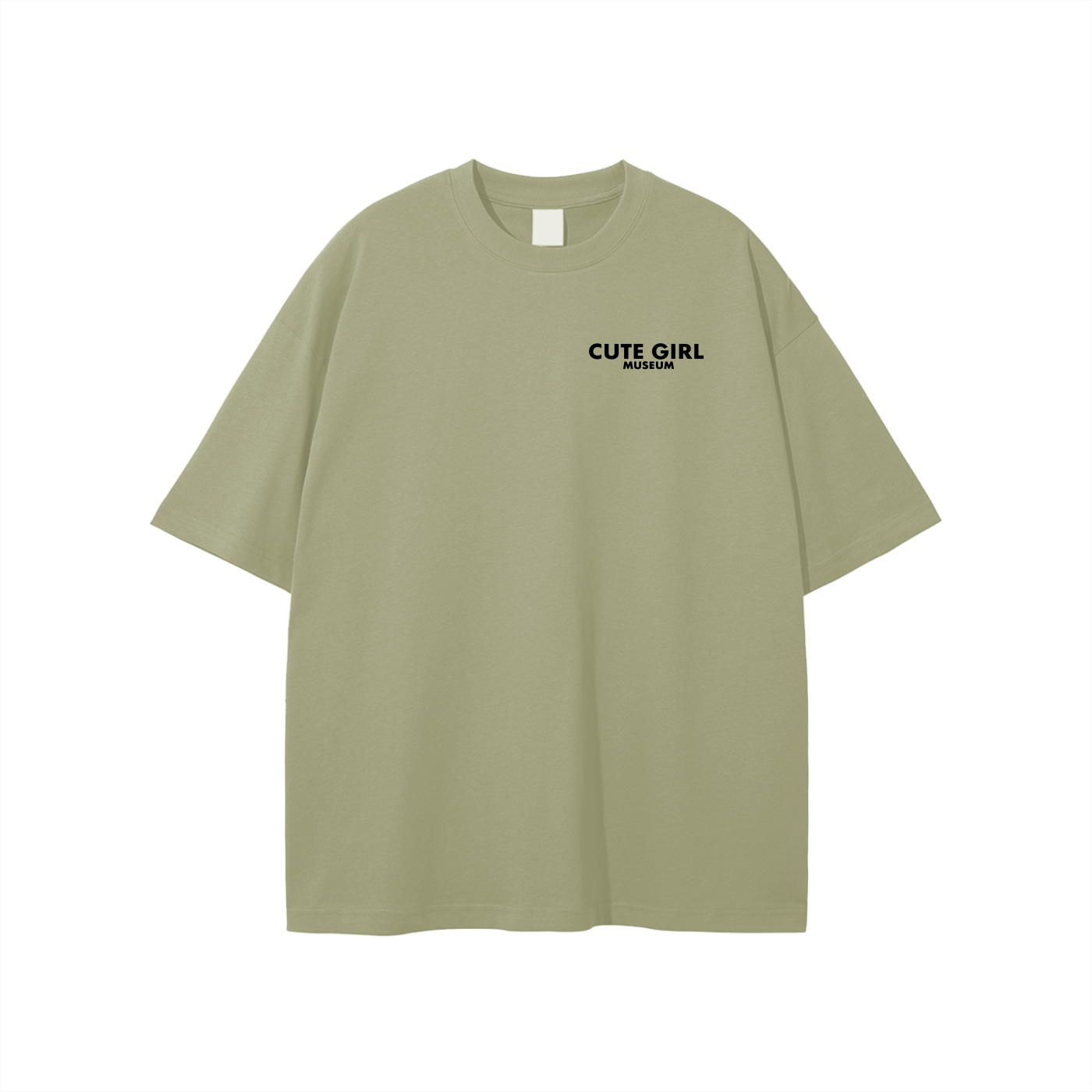 CGM Left Chest Logo Get Cute Tee White