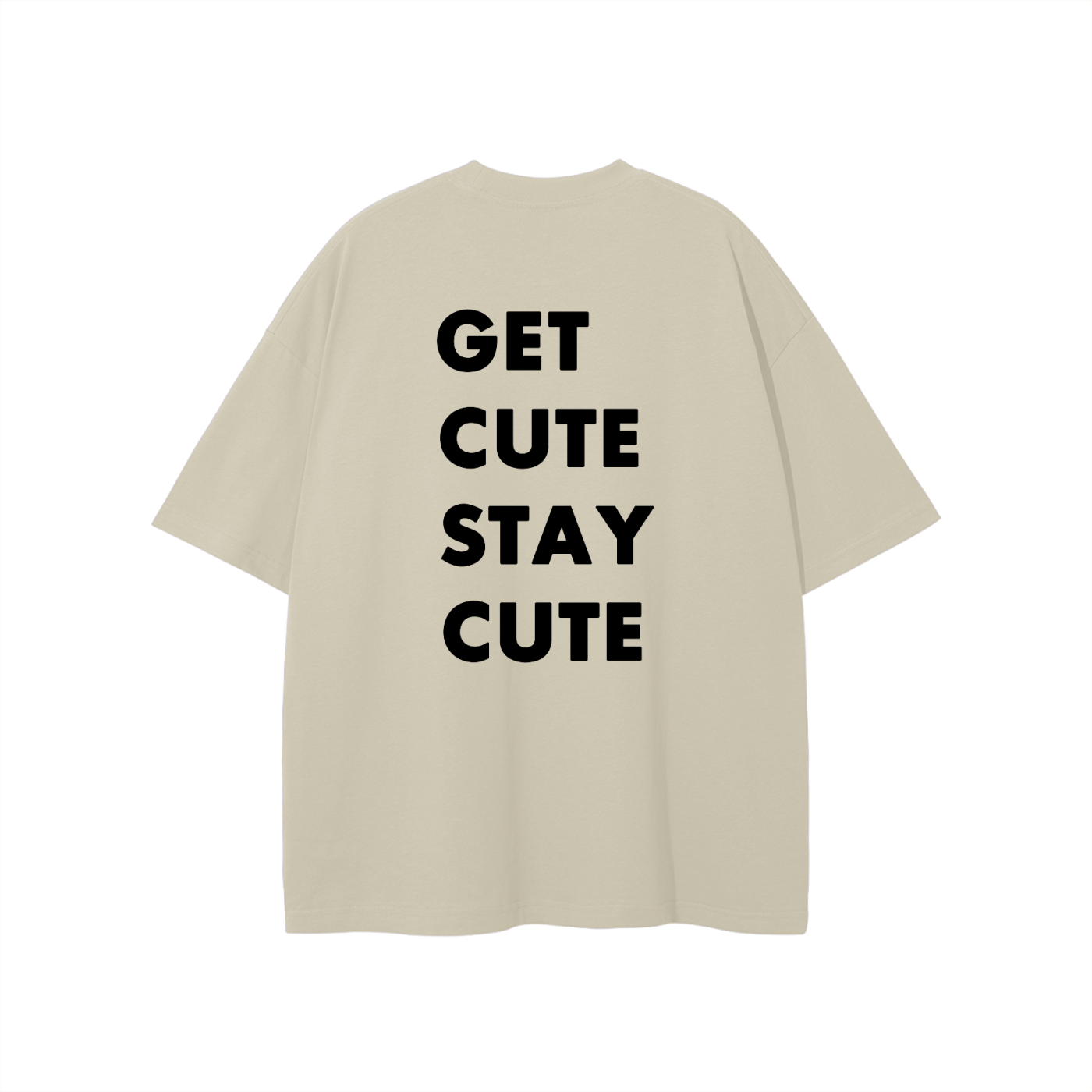 CGM Left Chest Logo Get Cute Tee White