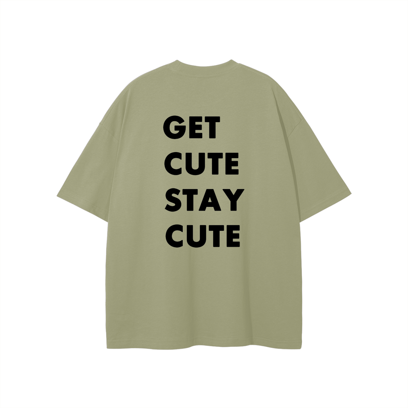CGM Left Chest Logo Get Cute Tee White