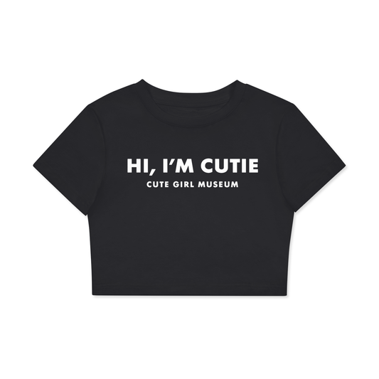 CGM Hi Cutie Crop Tee Blk