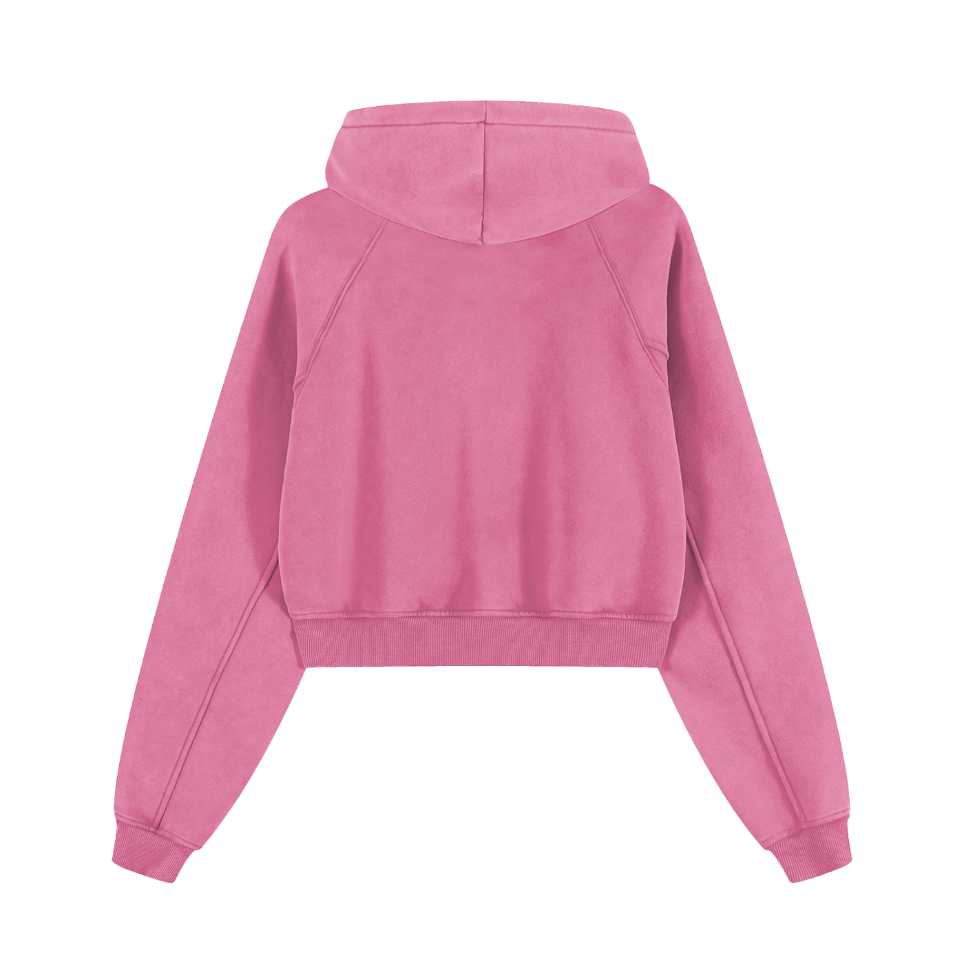 CGM Cute Girl Mini Logo Snow Washed Cropped Hoodie