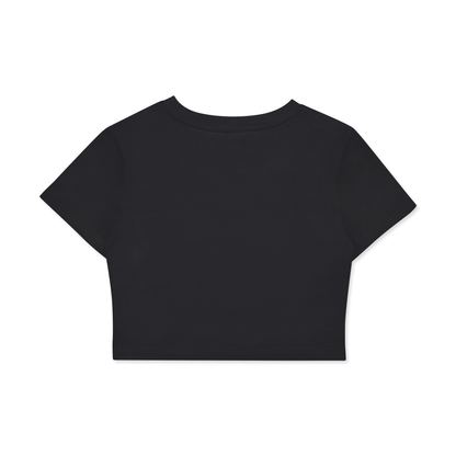 CGM Get Cute Crop Tee Blk