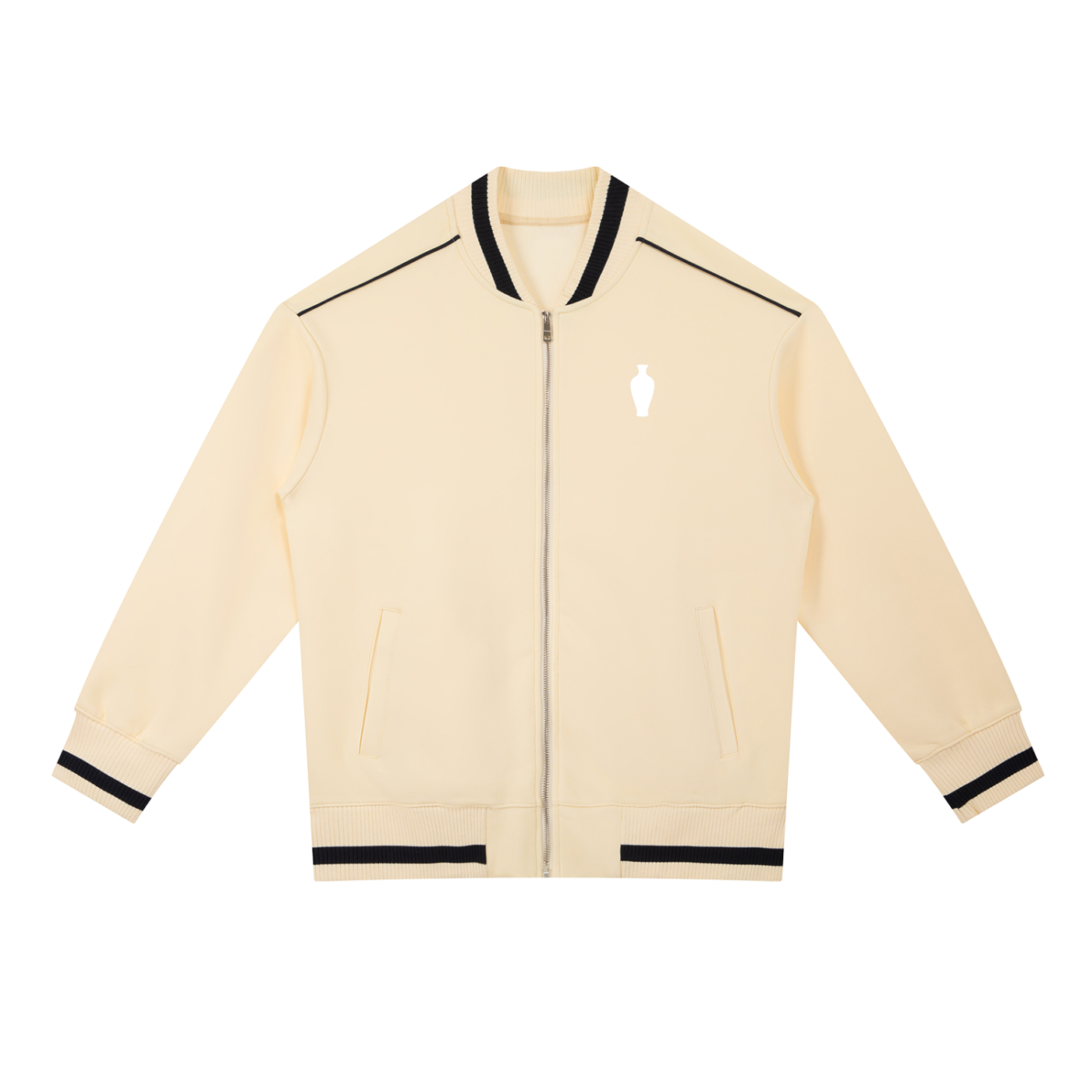 CGM Vase Piped Zip Bomber Jacket