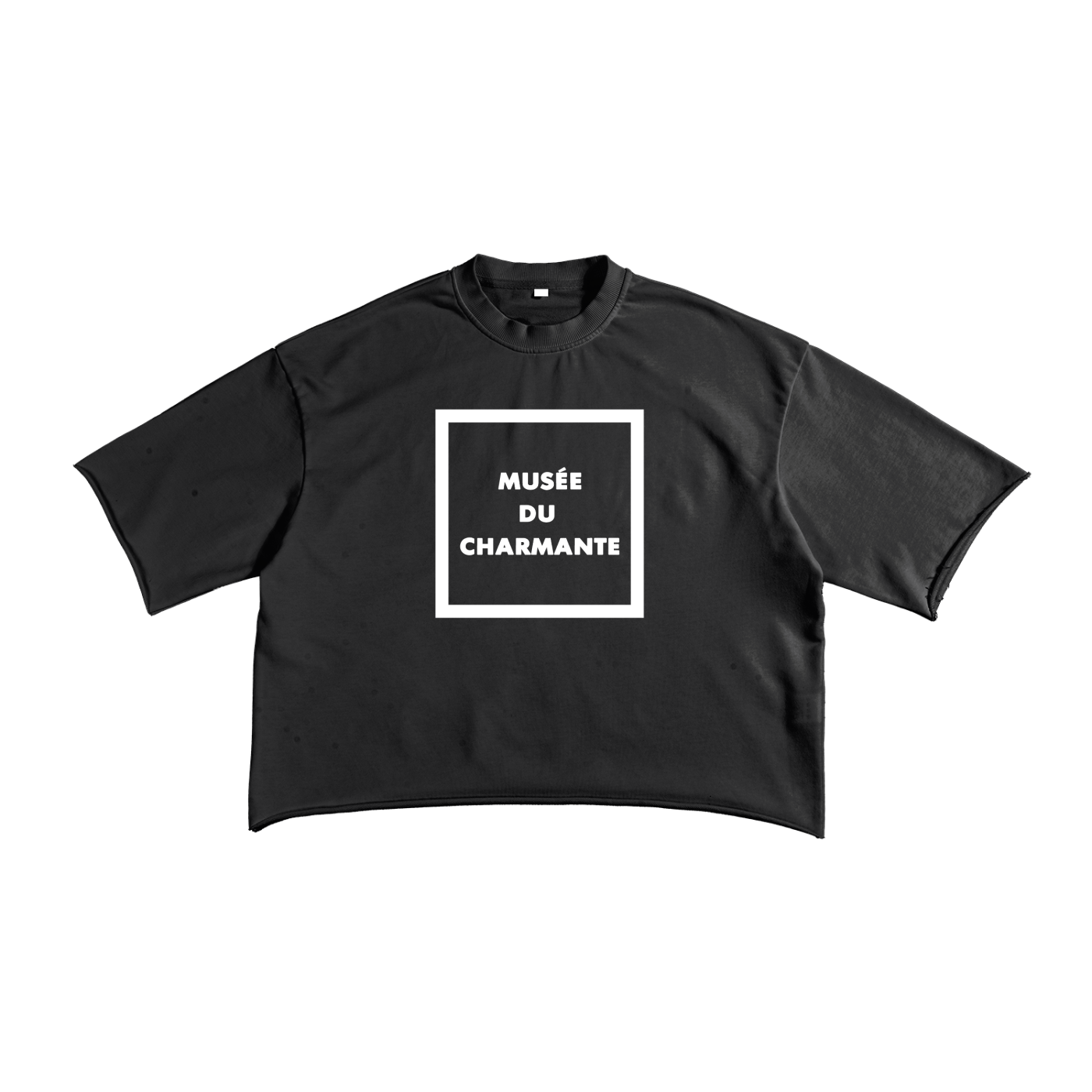 Charmante French Terry Raw Edge Tee