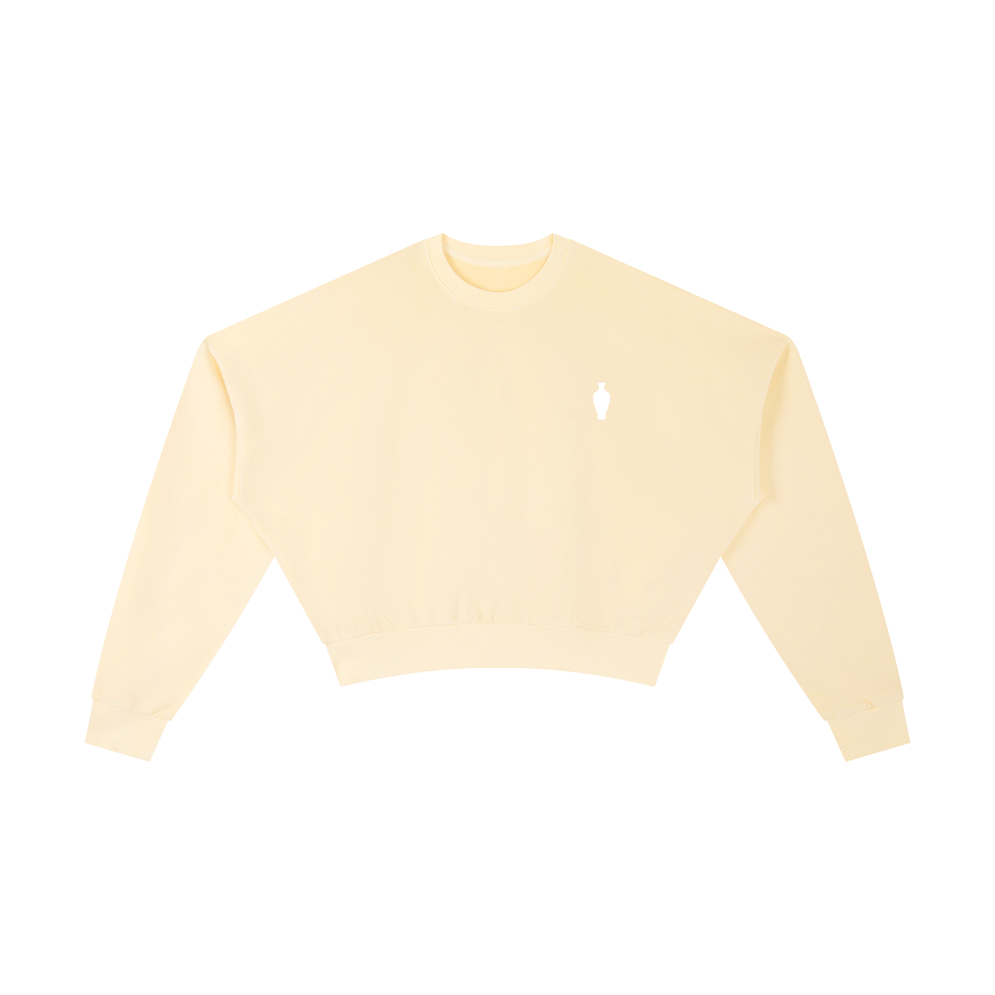 CGM Vintage Washed Vase Icon Cropped Sweatshirt