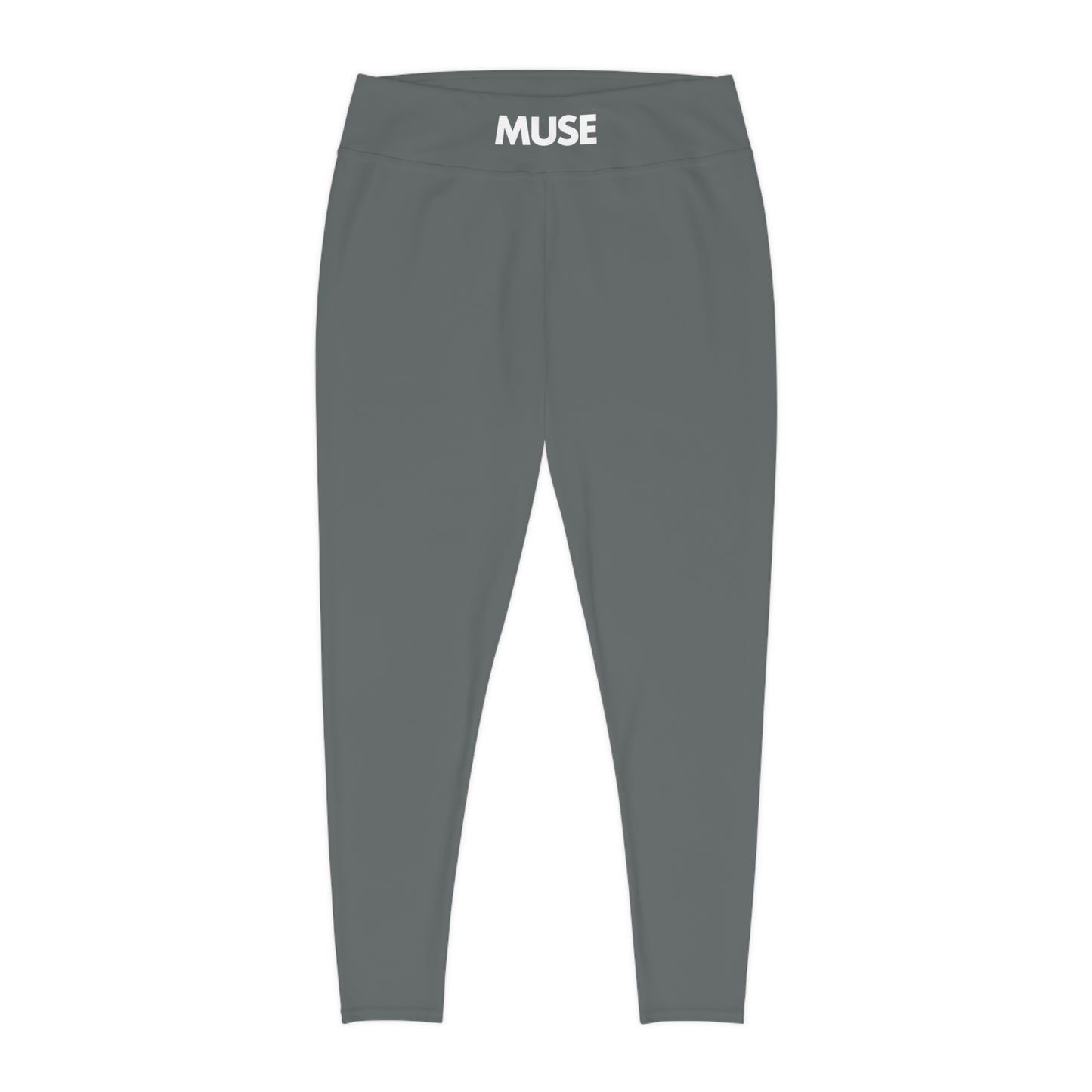 CGM Muse High Waisted Plus Size Leggings (Gray)