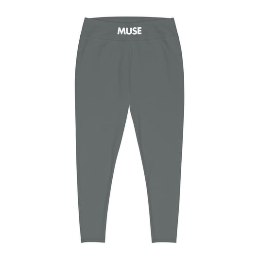 CGM Muse High Waisted Plus Size Leggings (Gray)