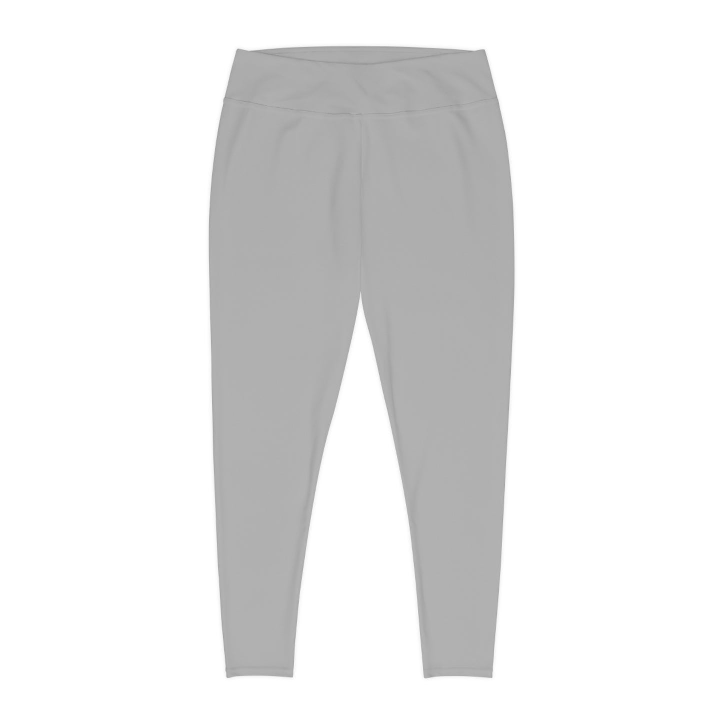CGM High Waisted Plus Size Leggings (Light Gray)