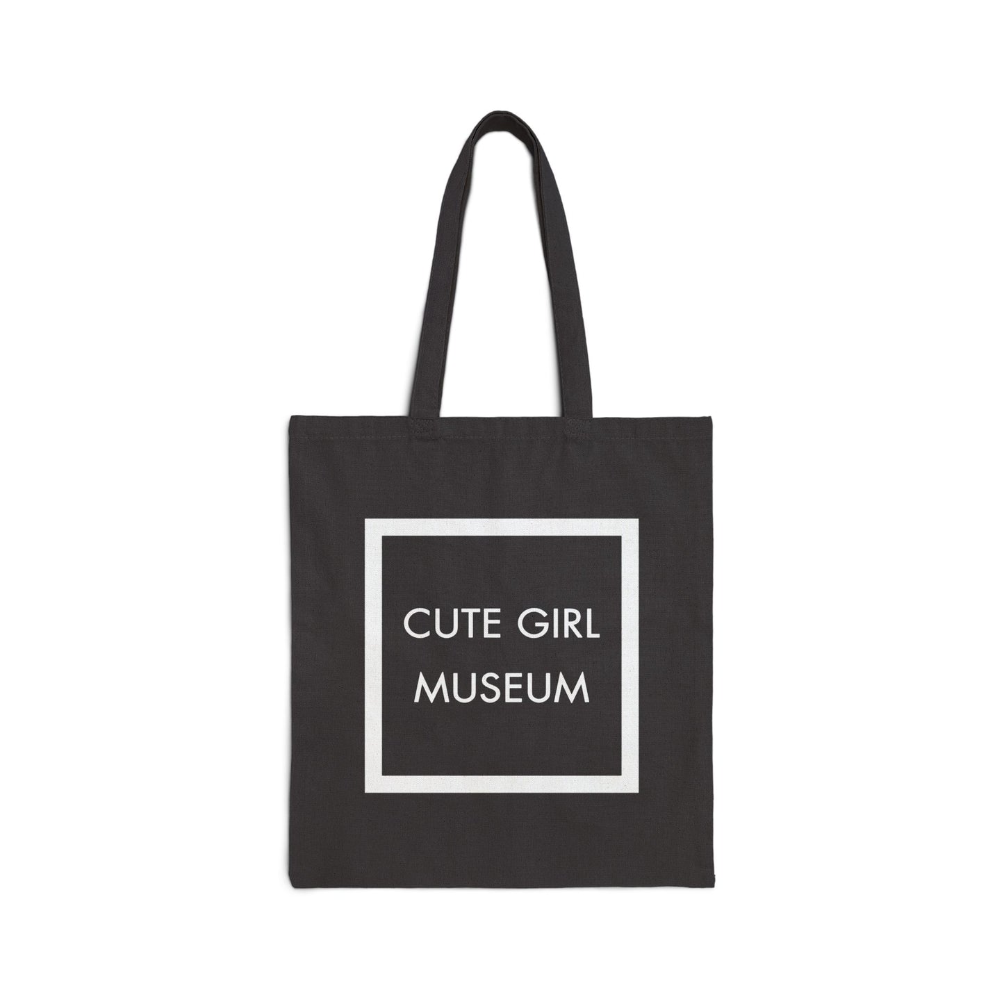 CGM Cute Girl Box Logo Canvas Tote Bag