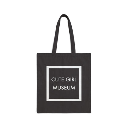 CGM Cute Girl Box Logo Canvas Tote Bag