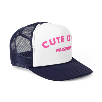 CGM Cute Girl Museum Pink Arch Logo Trucker Cap