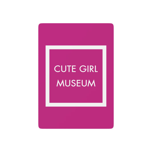 CGM Cute Girl Box Logo Pink Playing Cards