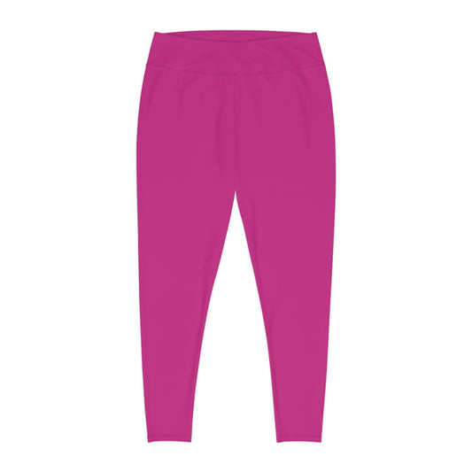 CGM High Waisted Plus Size Leggings (Pink)