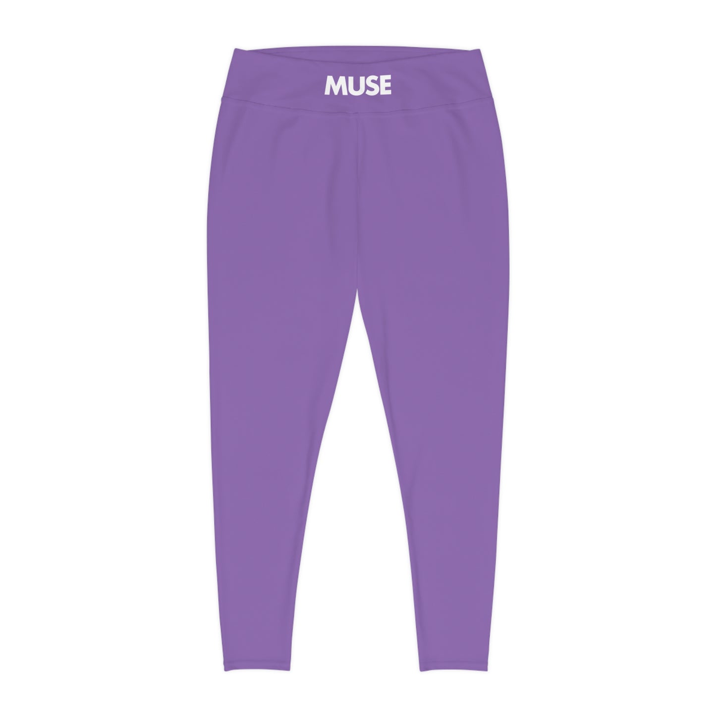 CGM Muse High Waisted Plus Size Leggings (Light Purple)