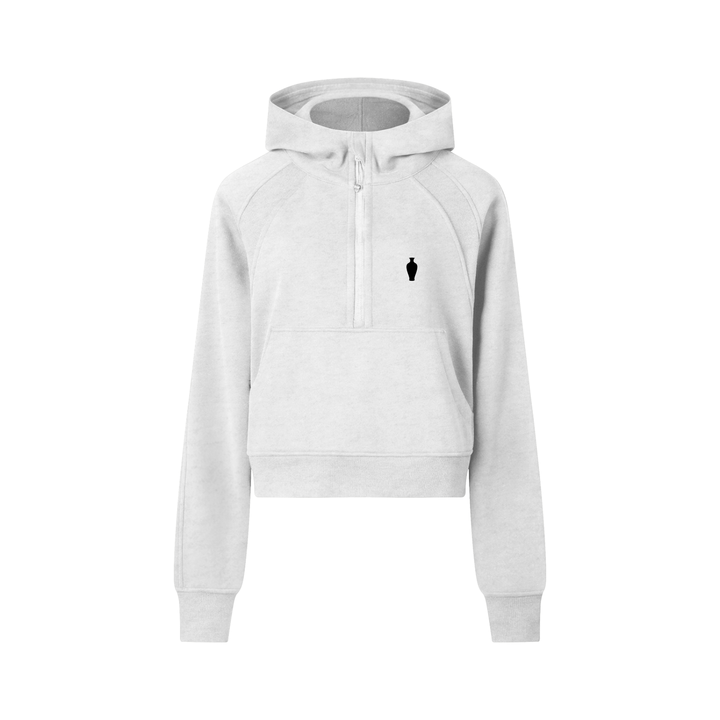 CGM Half-Zip Cropped Hoodie