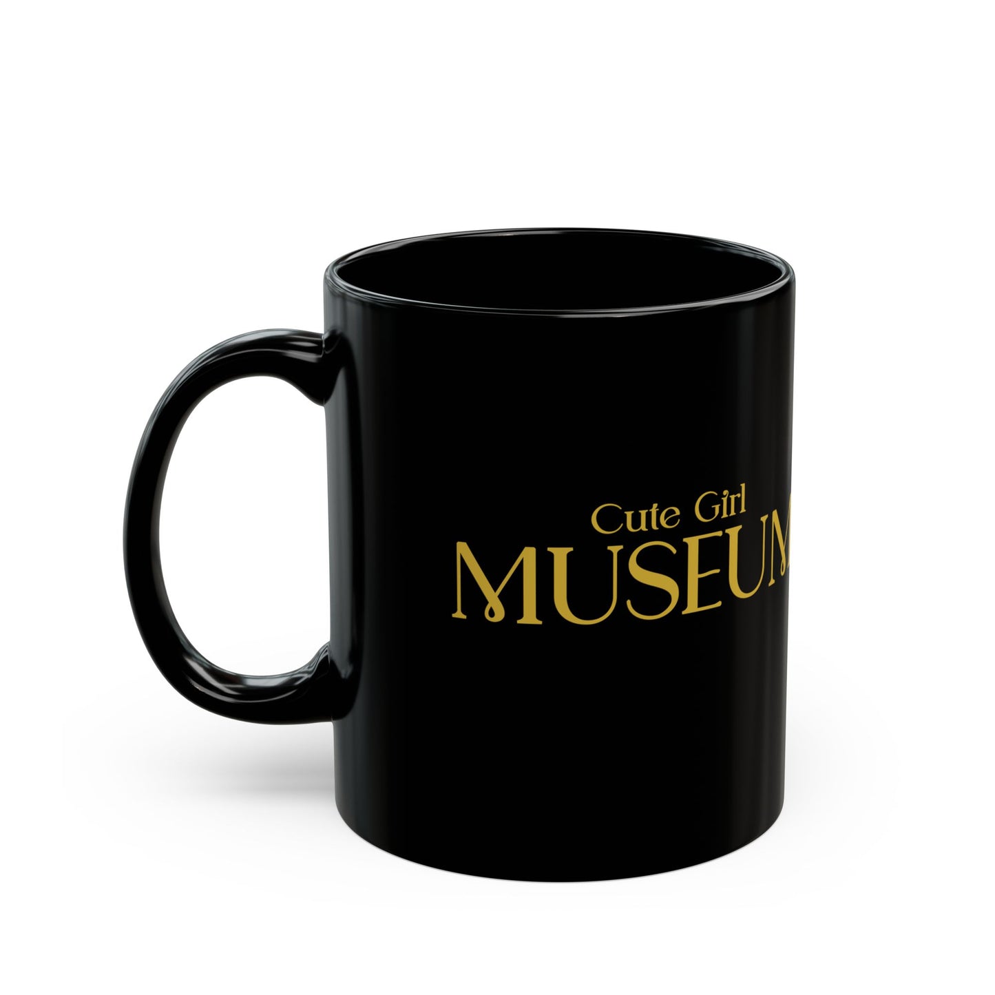 CGM Museum Gold Logo Black Mug