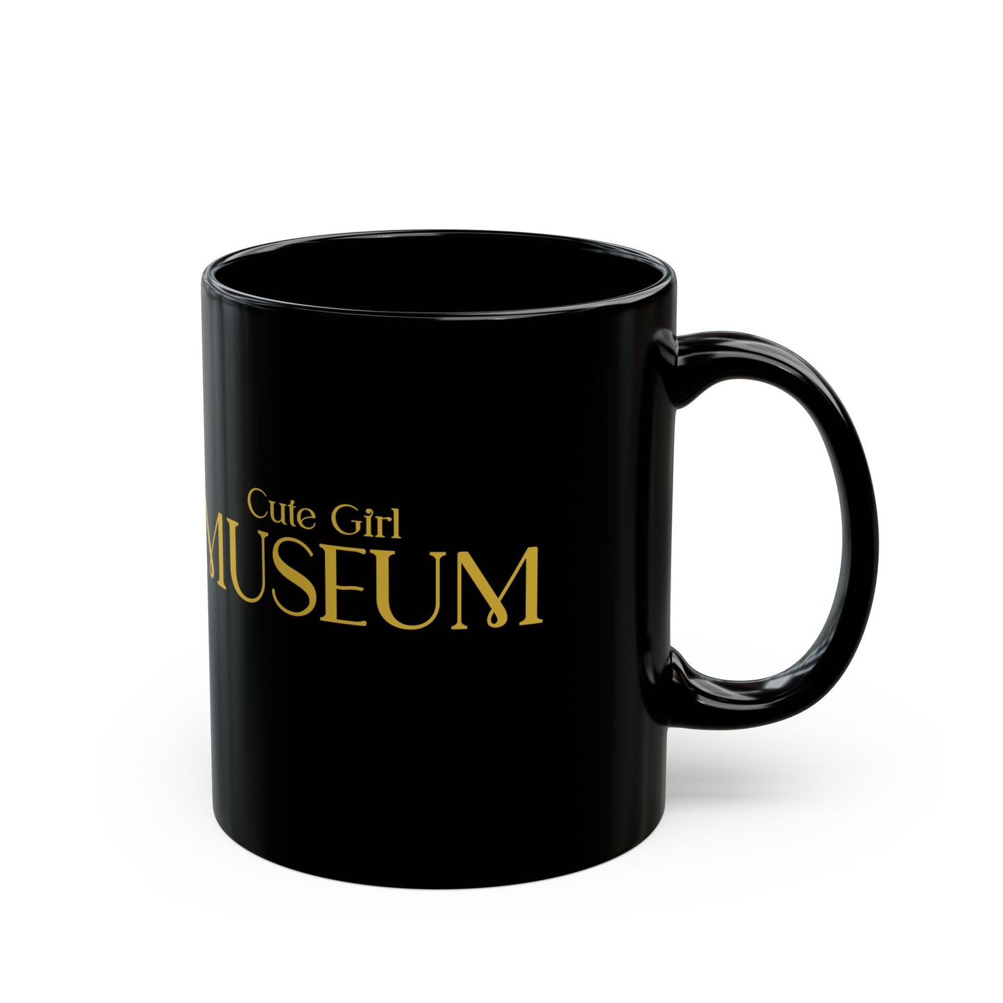 CGM Museum Gold Logo Black Mug