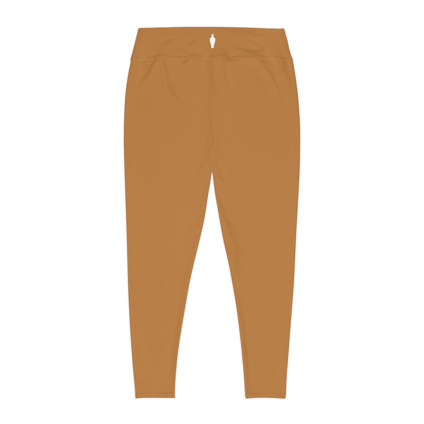 CGM Muse High Waisted Plus Size Leggings (Light Brown)