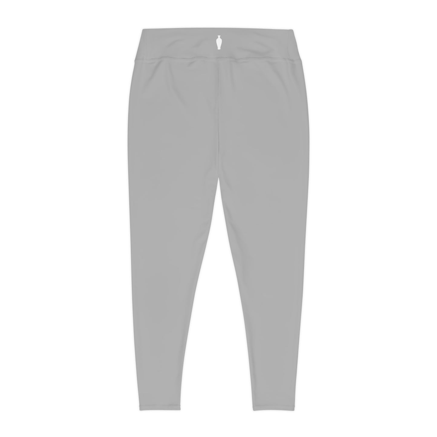 CGM Muse High Waisted Plus Size Leggings (Light Gray)